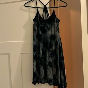 Soft & Sexy American Eagle black tie die dress size M.
